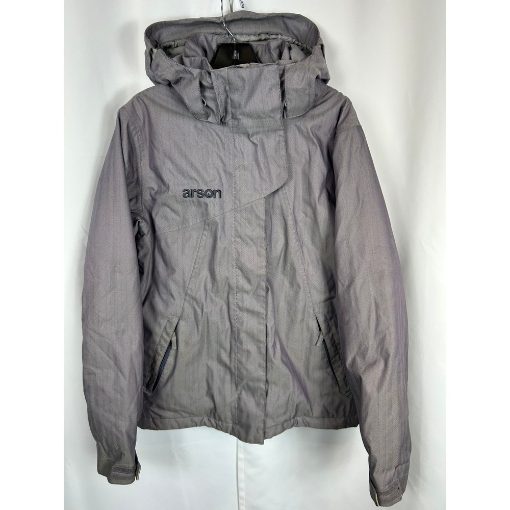 Arson Element Protection Purple Hooded Snowboard Jacket Gorpcore Winter Coat‎  L